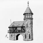 A Pen drawing of the Toll House in Scarborough