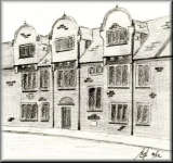 A Pencil drawing of Hazelrigg House
