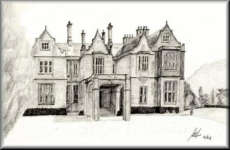 A Pencil drawing of Muckross House