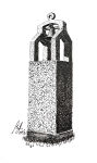 A Pen drawing of a Bell Tower I discovered driving around the Ring of Kerry in Ireland