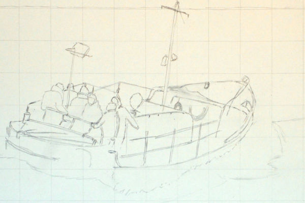 Image showing first stage of drawing