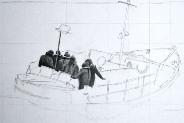 Image showing second stage of drawing