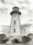 An Ink & Ink washes painting of a Lighthouse